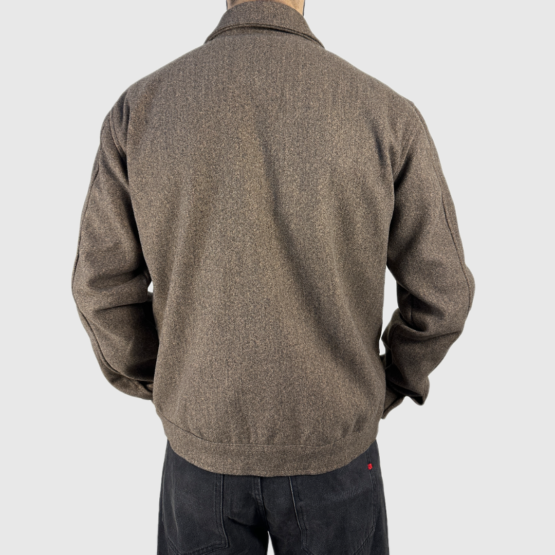 Surchemise Homme Épaisse Hiver – Style Cachemire – marron taupe