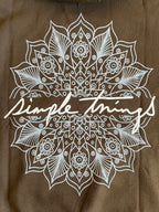 Sweat à capuche oversize – Simple Things (marron)