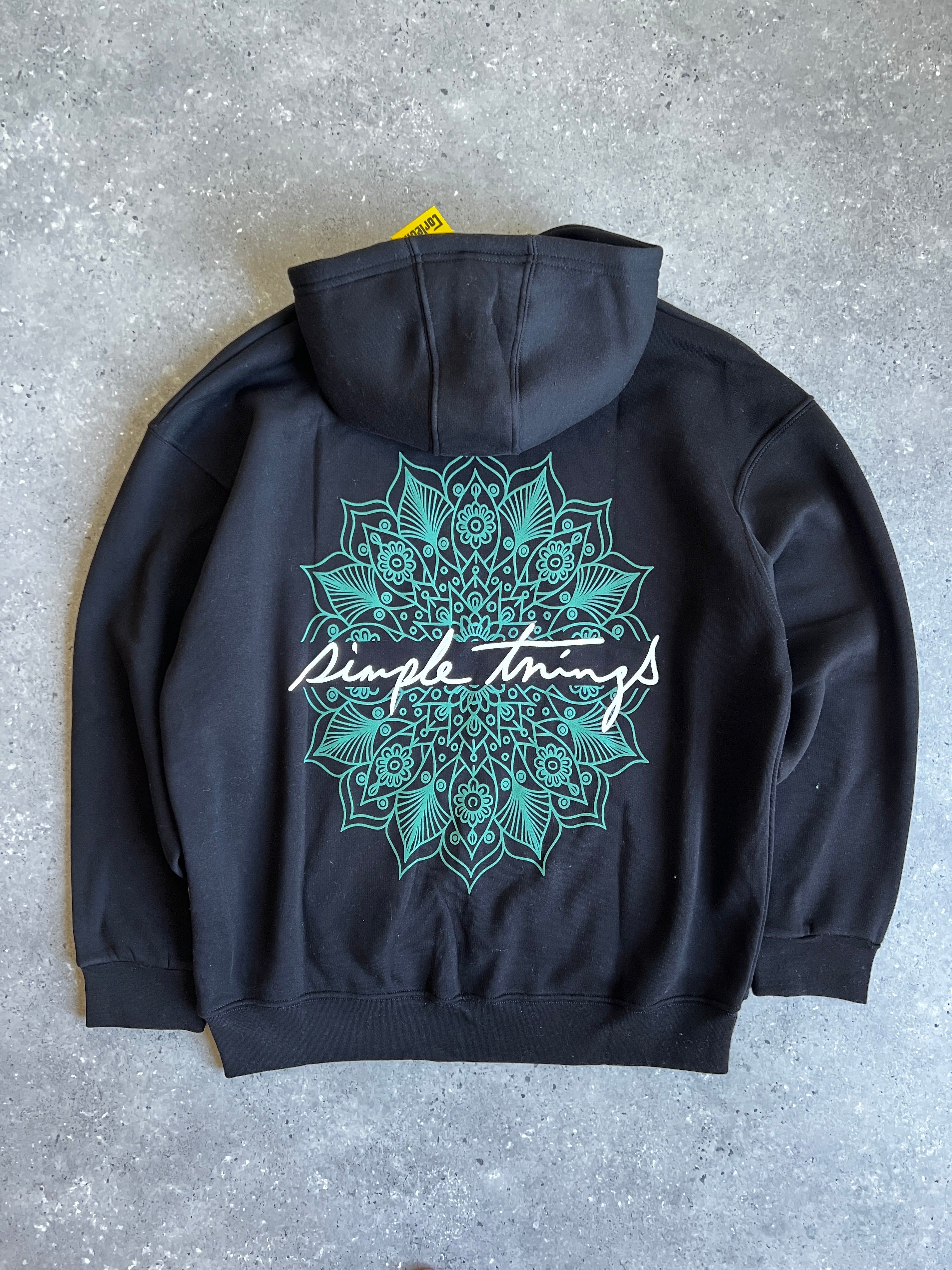 Sweat à capuche oversize – Simple Things (Noir)