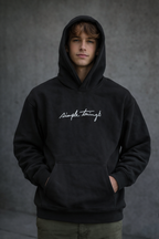 Sweat à capuche oversize – Simple Things (Noir)