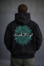 Sweat à capuche oversize – Simple Things (Noir)