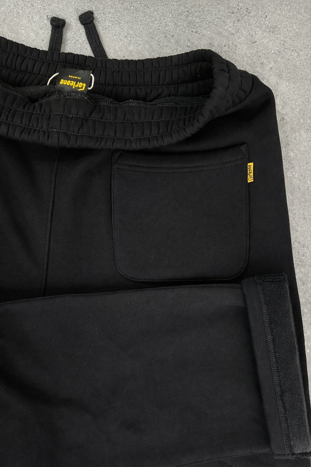 Pantalon de survêtement ample noir Corleone – 100 % coton