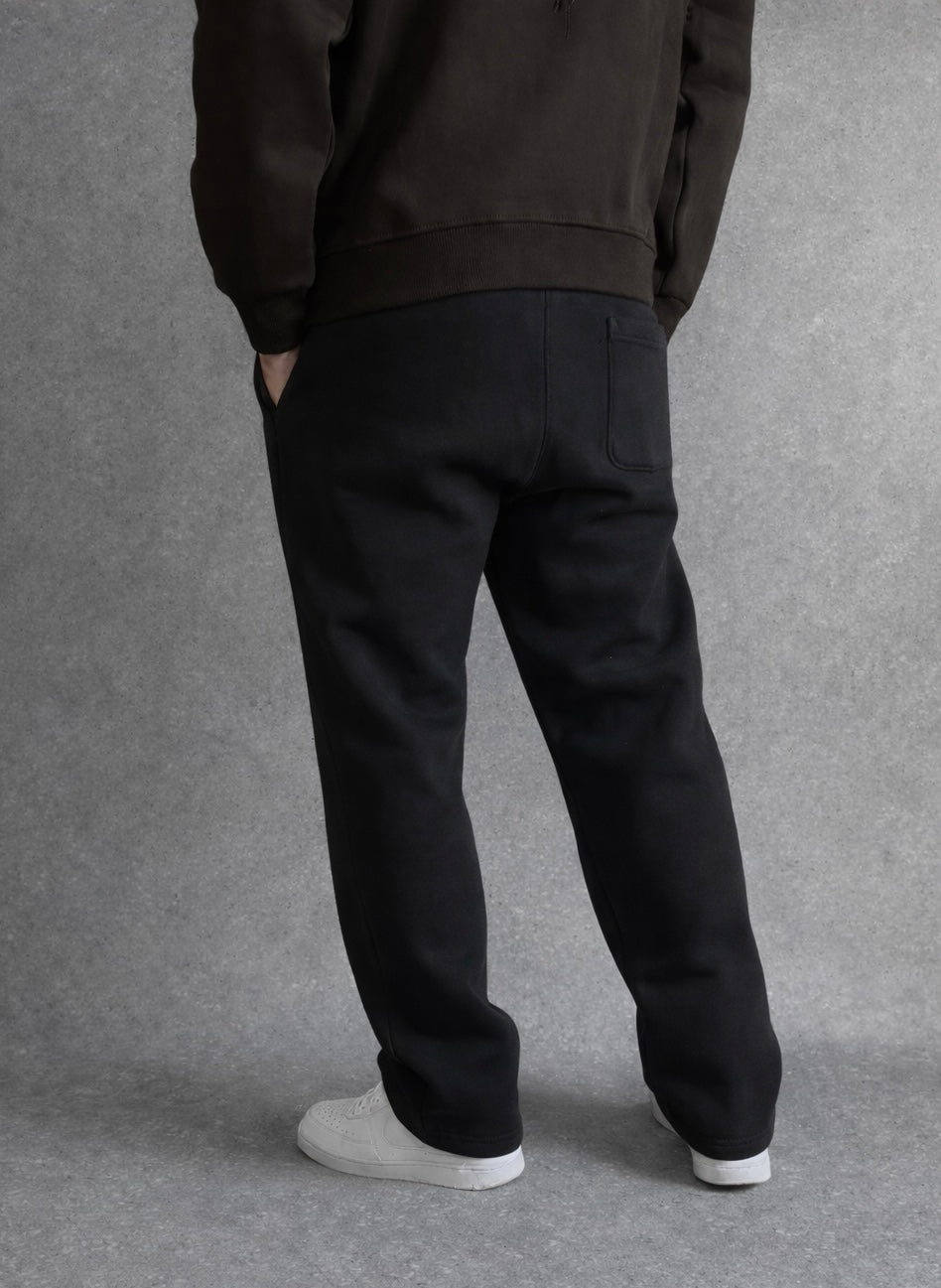 Pantalon de survêtement ample noir Corleone – 100 % coton