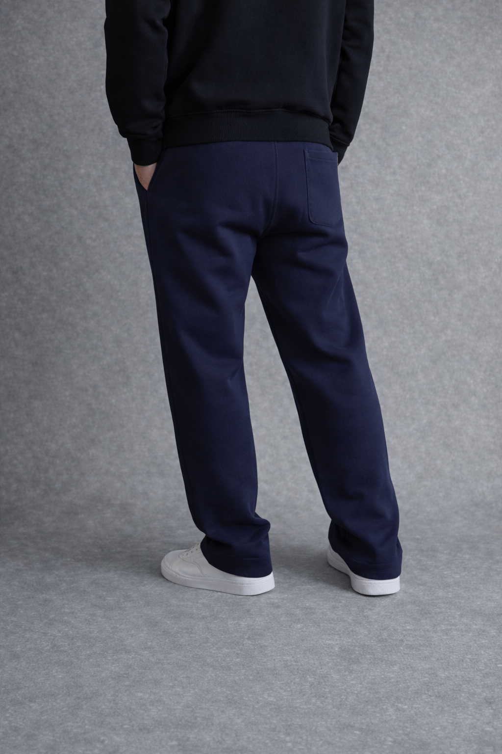 Corleone Navy Blue Baggy Sweatpants – 100% Cotton