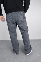 Men’s Baggy Jeans – Straight Fit (Washed Grey)