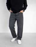 Men’s Straight Fit Denim Jeans (Dark Grey)