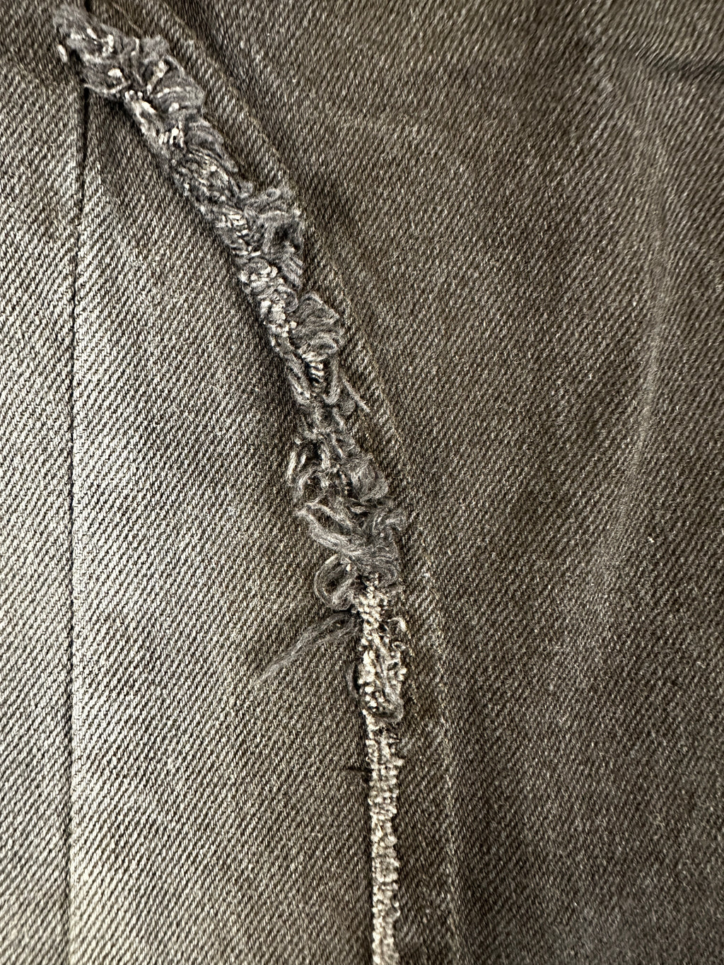 Jeans baggy pour homme – Coupe droite (noir délavé)