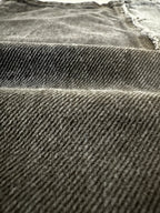 Jeans baggy pour homme – Coupe droite (noir délavé)
