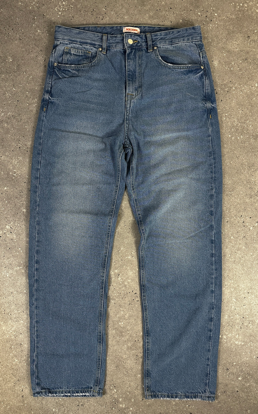 Jean ample pour homme (bleu clair délavé)