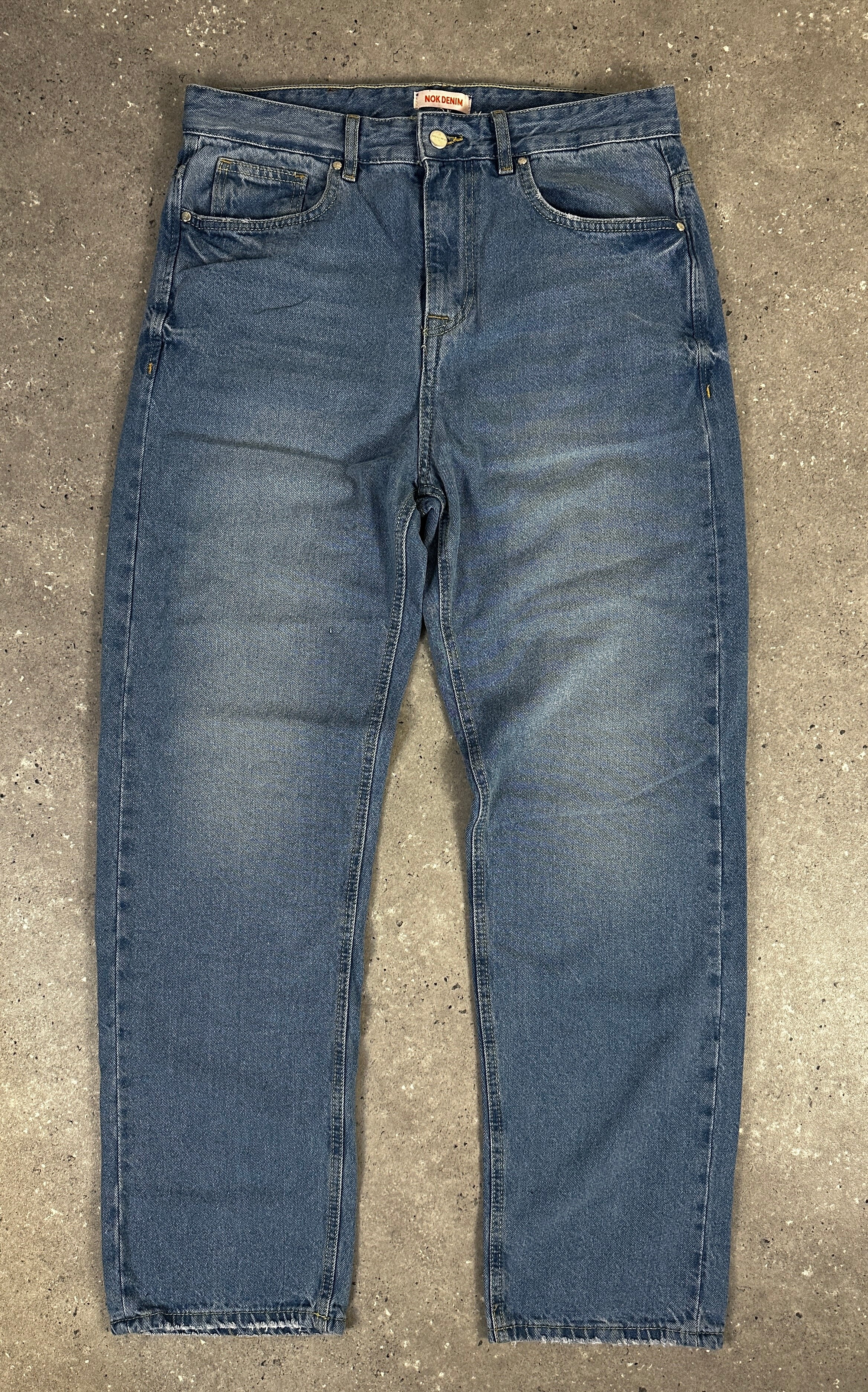 Jean ample pour homme (bleu clair délavé)