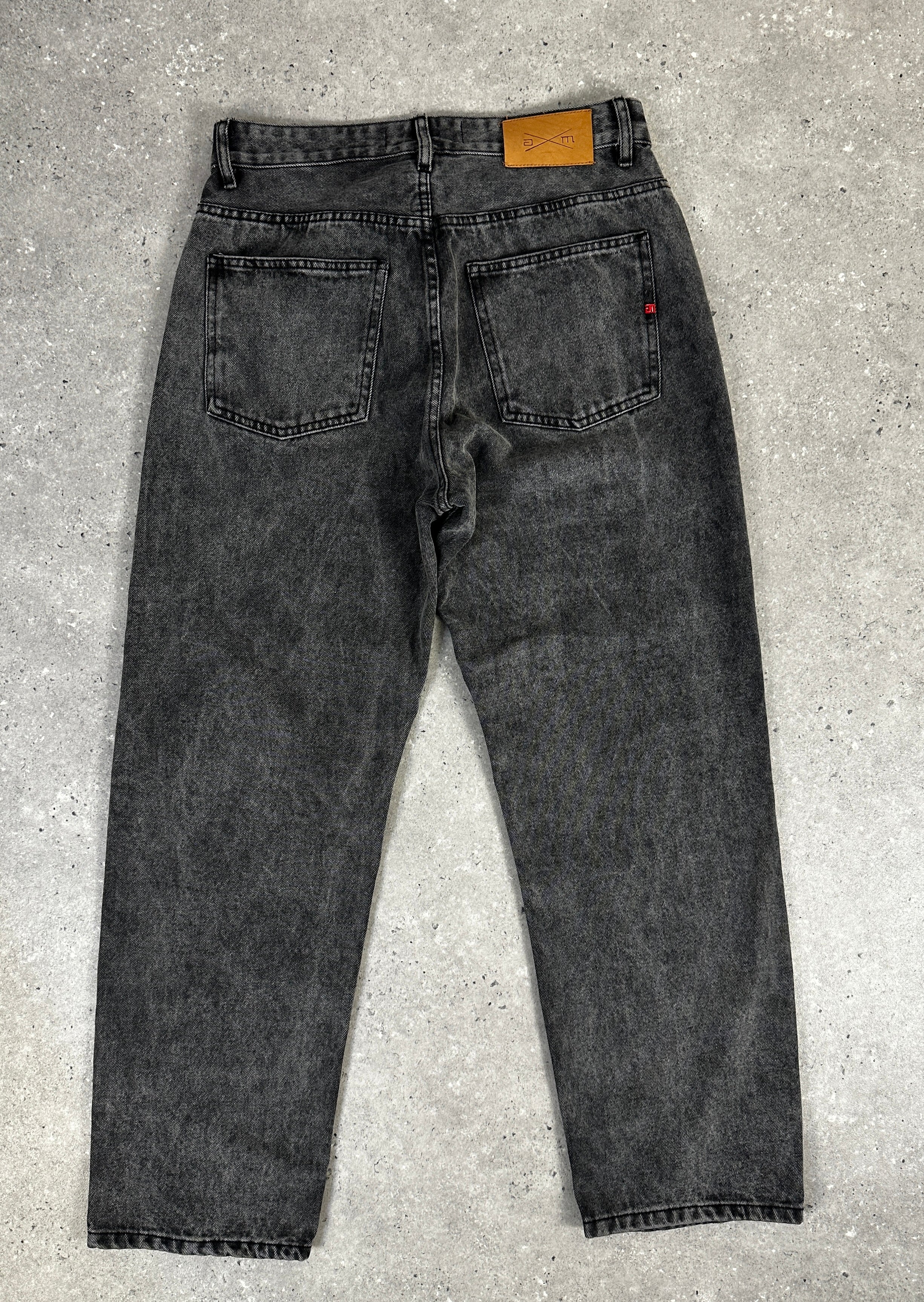 Men’s Straight Fit Denim Jeans (Dark Grey)