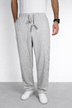 Pantalon de survêtement ample gris Corleone avec motif graphique latéral
