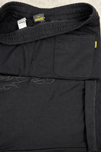 Pantalon de survêtement ample noir Corleone avec motif graphique latéral