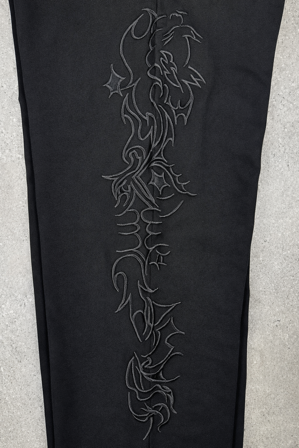 Pantalon de survêtement ample noir Corleone avec motif graphique latéral