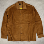 Surchemise en velours côtelé marron Corleone