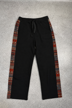 Pantalon de survêtement ample noir Corleone avec motif latéral signature