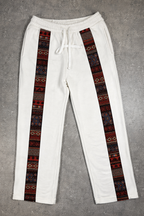 Corleone White Baggy Sweatpants with Signature front Design