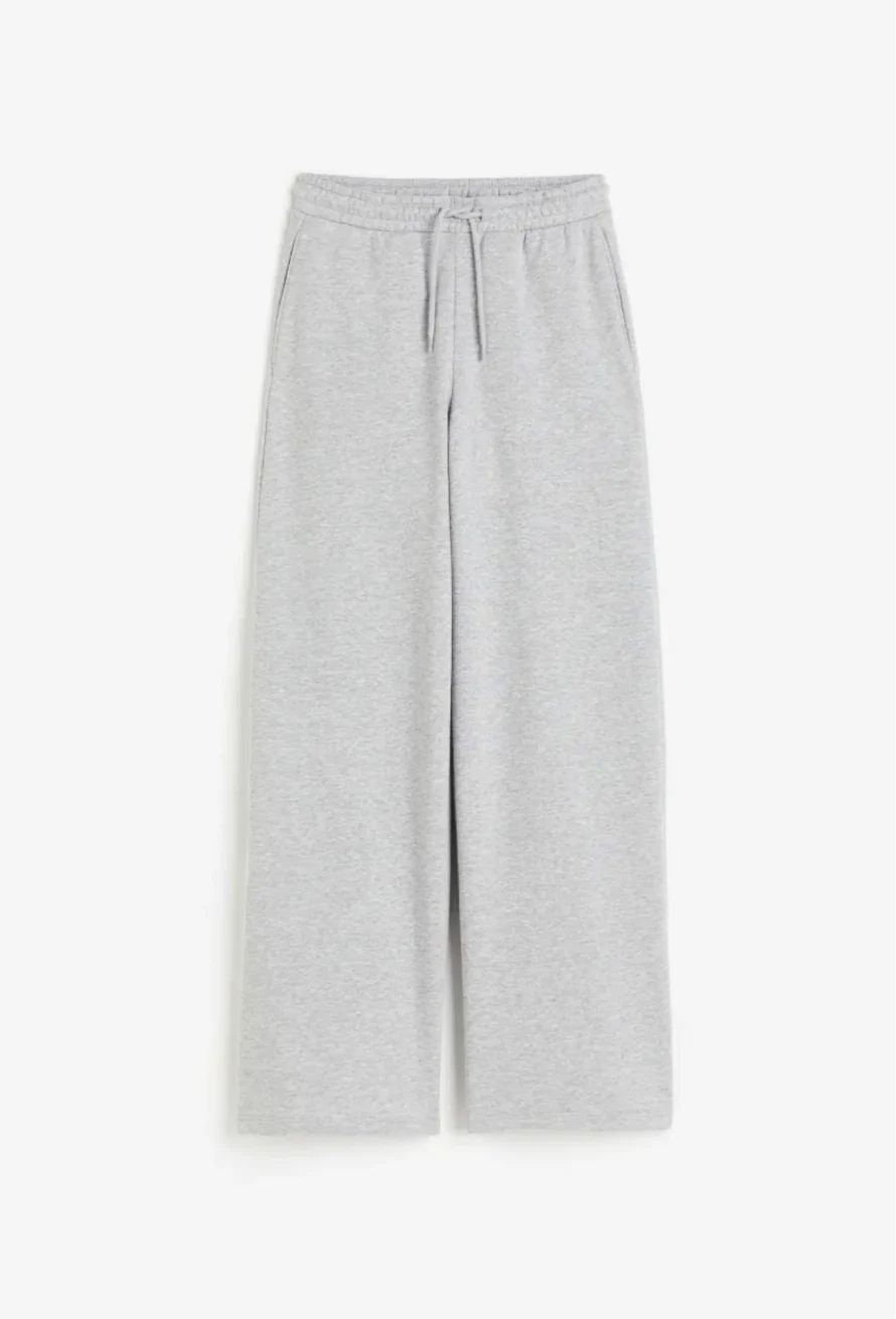 pantalon de survêtement gris ample
